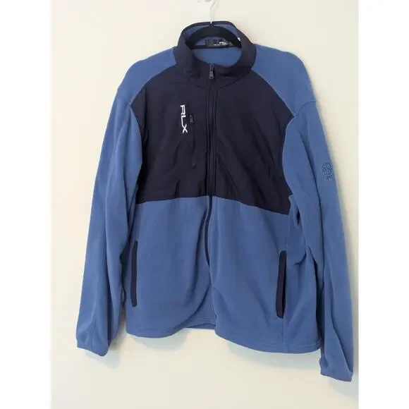 Ralph Lauren RLX Men's Hybrid Mockneck Fleece Full Zip Jacket XL - Picture 4 of 11